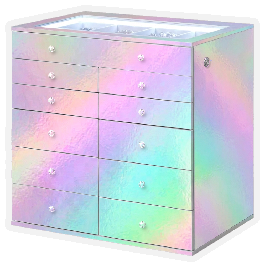 Glass on top. Glam inside.